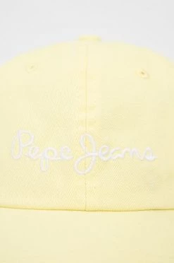 Jockey Βαμβακερό καπέλο Pepe Jeans Lucia Cap κίτρινο -Pepe Jeans Sales Store unnamed file 1001