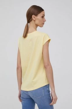 Κοντομάνικο Βαμβακερό μπλουζάκι Pepe Jeans Bloom κίτρινο -Pepe Jeans Sales Store unnamed file 1005