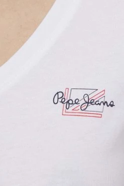 Κοντομάνικο Βαμβακερό μπλουζάκι Pepe Jeans Bleu N άσπρο -Pepe Jeans Sales Store unnamed file 1017