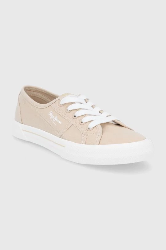 Χαμηλά Πάνινα παπούτσια Pepe Jeans Brady W Basic χρώμα: μπεζ 4 Χαμηλά Πάνινα παπούτσια Pepe Jeans Brady W Basic χρώμα: μπεζ - Image 2