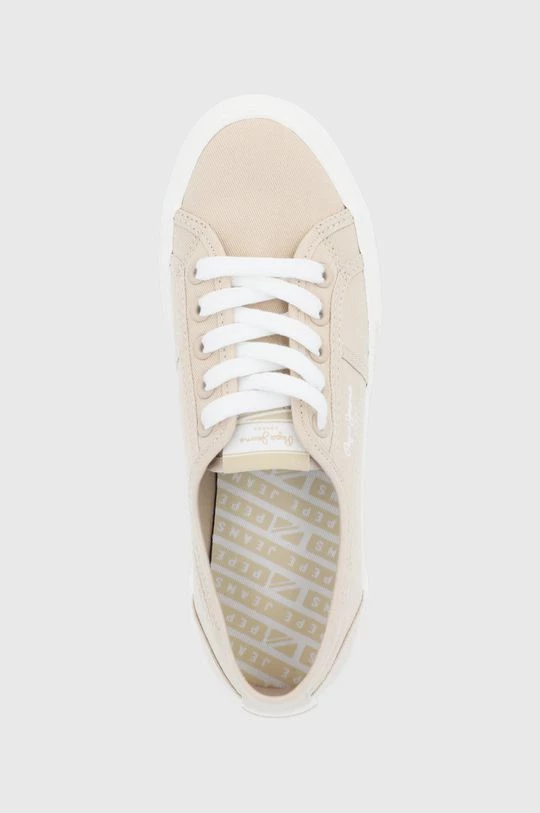 Χαμηλά Πάνινα παπούτσια Pepe Jeans Brady W Basic χρώμα: μπεζ 6 Χαμηλά Πάνινα παπούτσια Pepe Jeans Brady W Basic χρώμα: μπεζ - Image 4