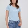 Κοντομάνικο Pepe Jeans - Μπλουζάκι Virginia ανοιχτό μπλε -Pepe Jeans Sales Store unnamed file 1095