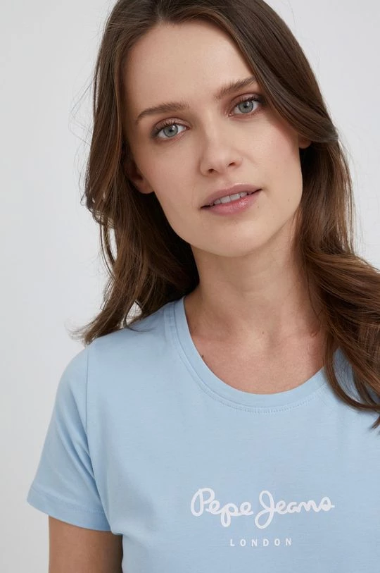 Κοντομάνικο Pepe Jeans - Μπλουζάκι Virginia ανοιχτό μπλε 6 Κοντομάνικο Pepe Jeans - Μπλουζάκι Virginia ανοιχτό μπλε - Image 4