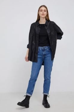 Πουκάμισα Πουκάμισο Pepe Jeans CARLA χρώμα: μαύρο -Pepe Jeans Sales Store unnamed file 1117