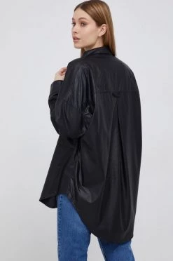 Πουκάμισα Πουκάμισο Pepe Jeans CARLA χρώμα: μαύρο -Pepe Jeans Sales Store unnamed file 1118