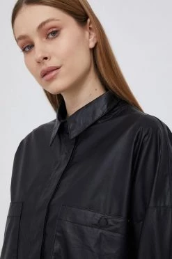 Πουκάμισα Πουκάμισο Pepe Jeans CARLA χρώμα: μαύρο -Pepe Jeans Sales Store unnamed file 1119