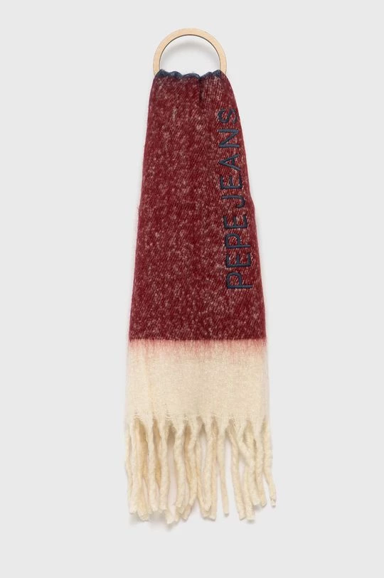 Κασκόλ Pepe Jeans CHELSEA SCARF χρώμα: κόκκινο 3 Κασκόλ Pepe Jeans CHELSEA SCARF χρώμα: κόκκινο