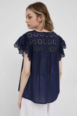 Μπλούζες Μπλουζάκι Pepe Jeans Stella χρώμα: ναυτικό μπλε -Pepe Jeans Sales Store unnamed file 115