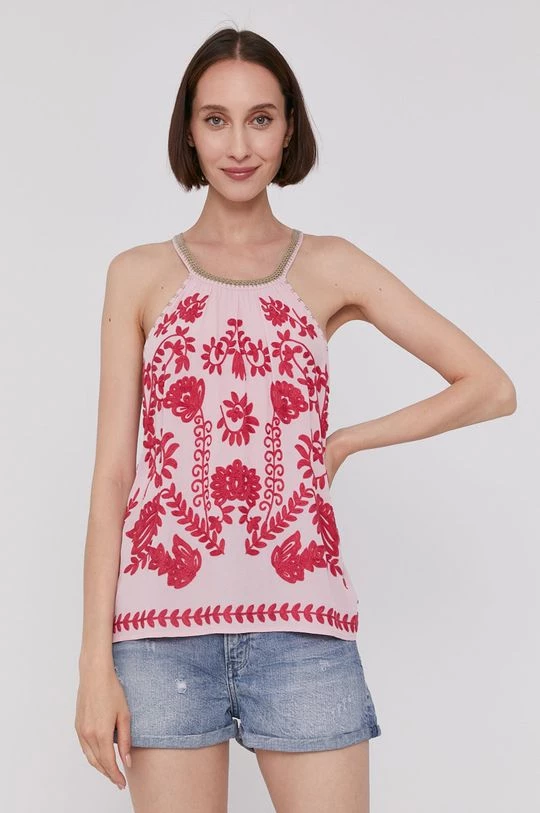 Μπλούζες Μπλουζάκι Pepe Jeans SABINA χρώμα: ροζ 4 Μπλούζες Μπλουζάκι Pepe Jeans SABINA χρώμα: ροζ - Image 2