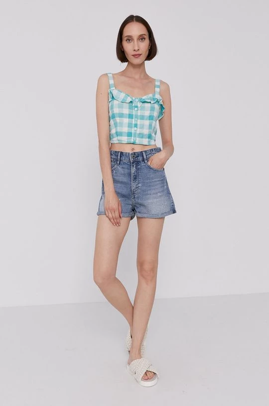 Μπλούζες Μπλουζάκι Pepe Jeans VALENTINA χρώμα: τιρκουάζ 4 Μπλούζες Μπλουζάκι Pepe Jeans VALENTINA χρώμα: τιρκουάζ - Image 2