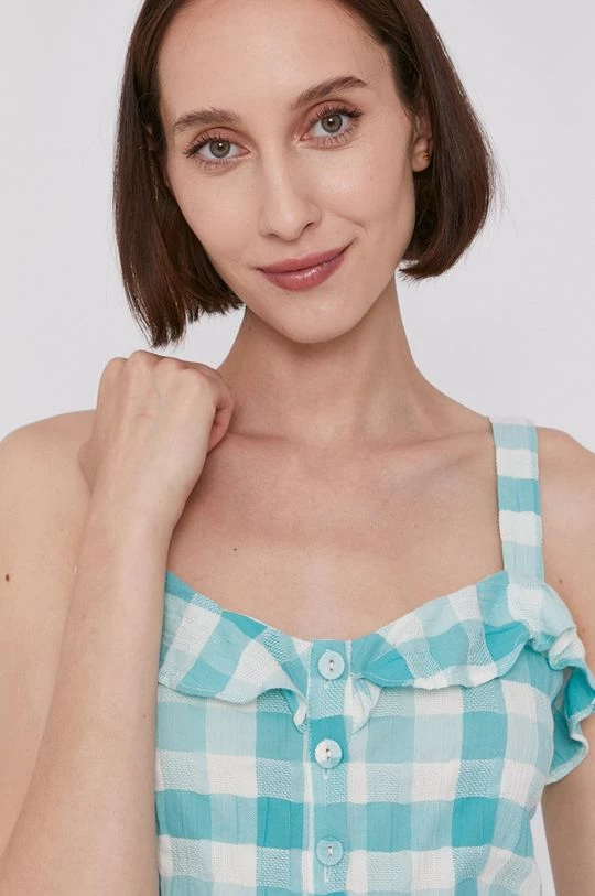 Μπλούζες Μπλουζάκι Pepe Jeans VALENTINA χρώμα: τιρκουάζ 6 Μπλούζες Μπλουζάκι Pepe Jeans VALENTINA χρώμα: τιρκουάζ - Image 4