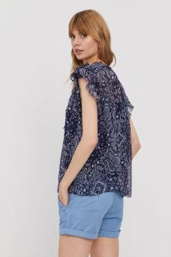 Μπλούζες Μπλουζάκι Pepe Jeans LETIZIAS χρώμα: ναυτικό μπλε -Pepe Jeans Sales Store unnamed file 1224