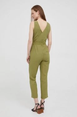 Ολόσωμες φόρμες Λινό ολόσωμο Pepe Jeans Marais πράσινο -Pepe Jeans Sales Store unnamed file 130