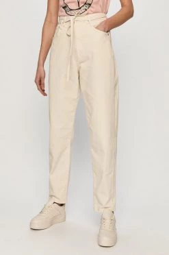 Relaxed Pepe Jeans - Тζιν παντελονι Rachel κρεμ