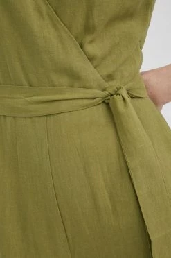 Ολόσωμες φόρμες Λινό ολόσωμο Pepe Jeans Marais πράσινο -Pepe Jeans Sales Store unnamed file 133