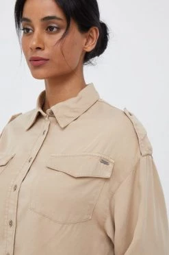 Pepe Jeans Sales Store 22 Πουκάμισα Πουκάμισο Pepe Jeans μπεζ,