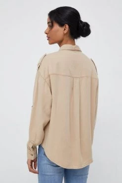 Πουκάμισα Πουκάμισο Pepe Jeans μπεζ, -Pepe Jeans Sales Store unnamed file 1349