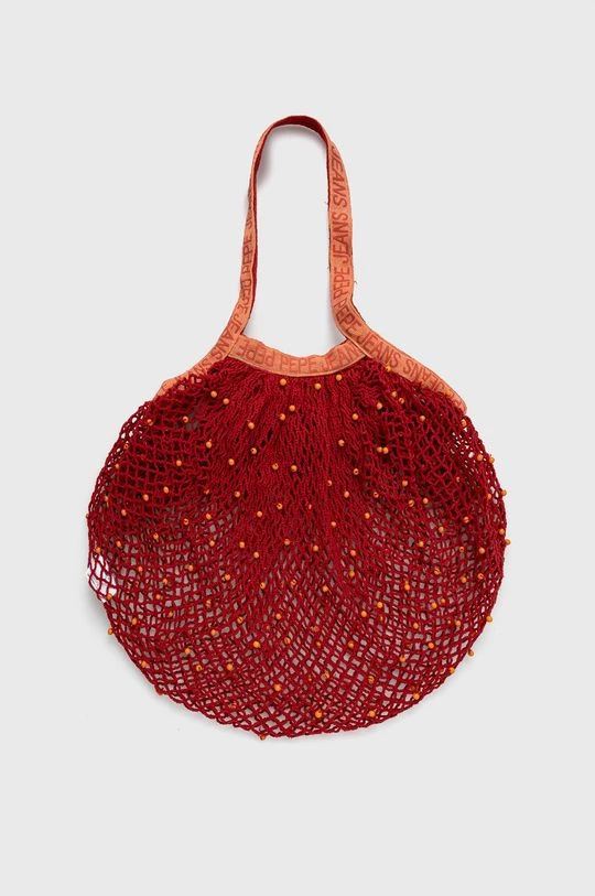 Τσάντες παραλίας Βαμβακερή τσάντα Pepe Jeans κόκκινο 3 Τσάντες παραλίας Βαμβακερή τσάντα Pepe Jeans κόκκινο