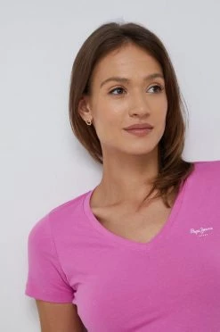 Κοντομάνικο Μπλουζάκι Pepe Jeans μοβ 8 Κοντομάνικο Μπλουζάκι Pepe Jeans μοβ -Pepe Jeans Sales Store unnamed file 1372