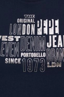 Κοντομάνικο Βαμβακερό μπλουζάκι Pepe Jeans ναυτικό μπλε -Pepe Jeans Sales Store unnamed file 1393