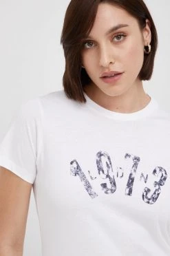 Κοντομάνικο Βαμβακερό μπλουζάκι Pepe Jeans άσπρο -Pepe Jeans Sales Store unnamed file 1406