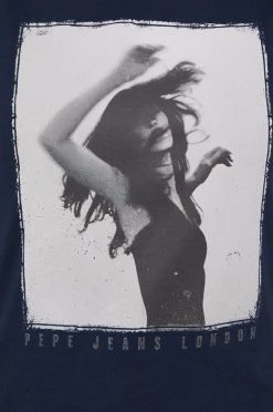 Κοντομάνικο Βαμβακερό μπλουζάκι Pepe Jeans ναυτικό μπλε -Pepe Jeans Sales Store unnamed file 1412
