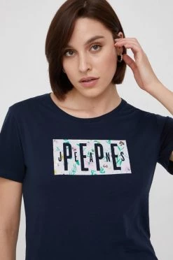 Κοντομάνικο Βαμβακερό μπλουζάκι Pepe Jeans ναυτικό μπλε -Pepe Jeans Sales Store unnamed file 1421