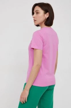 Κοντομάνικο Βαμβακερό μπλουζάκι Pepe Jeans μοβ -Pepe Jeans Sales Store unnamed file 1425