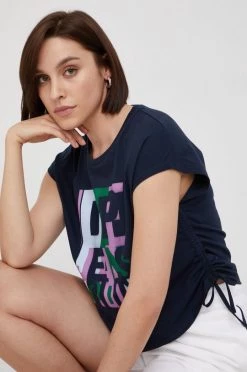 Αμάνικος Βαμβακερό τοπ Pepe Jeans ναυτικό μπλε