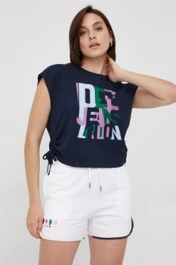 Αμάνικος Βαμβακερό τοπ Pepe Jeans ναυτικό μπλε -Pepe Jeans Sales Store unnamed file 1442