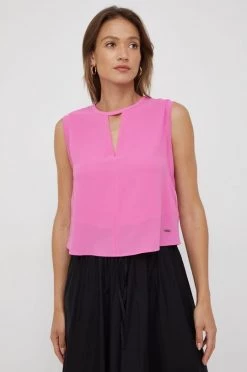 Μπλούζες Μπλουζάκι Pepe Jeans μοβ