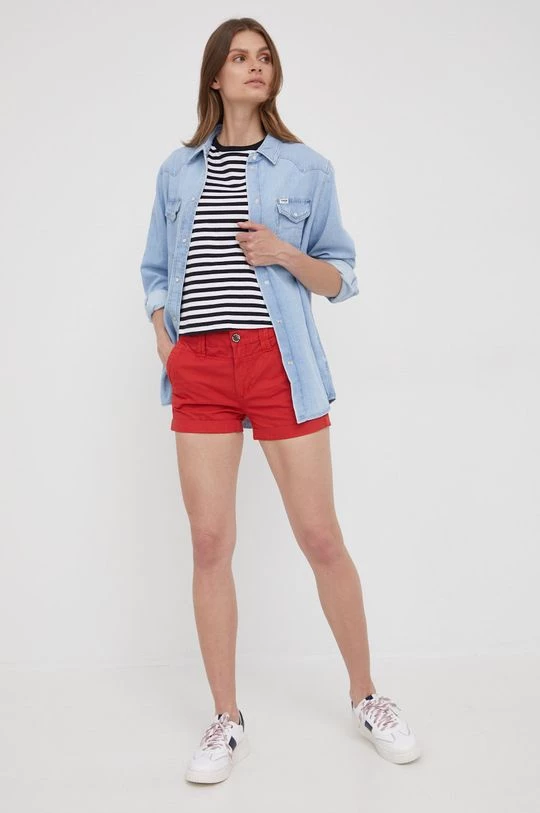 Σορτς Βαμβακερό σορτσάκι Pepe Jeans Balboa Short κόκκινο 4 Σορτς Βαμβακερό σορτσάκι Pepe Jeans Balboa Short κόκκινο - Image 2