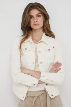 Κοντά μπουφάν Τζιν μπουφάν Pepe Jeans Thrift μπεζ