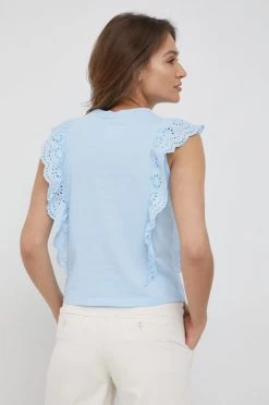 Κοντομάνικο Βαμβακερό μπλουζάκι Pepe Jeans Brunella μπλε 9 Κοντομάνικο Βαμβακερό μπλουζάκι Pepe Jeans Brunella μπλε -Pepe Jeans Sales Store unnamed file 1513