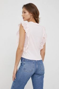 Κοντομάνικο Βαμβακερό μπλουζάκι Pepe Jeans Brunella ροζ 8 Κοντομάνικο Βαμβακερό μπλουζάκι Pepe Jeans Brunella ροζ -Pepe Jeans Sales Store unnamed file 1518