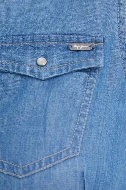 Πουκάμισα Πουκάμισο Pepe Jeans Wave ναυτικό μπλε -Pepe Jeans Sales Store unnamed file 1524