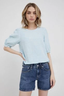 Σορτς Τζιν σορτς Pepe Jeans χρώμα: ναυτικό μπλε,