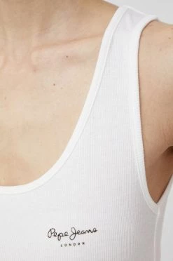 Αμάνικος Top Pepe Jeans Duni N χρώμα: άσπρο 11 Αμάνικος Top Pepe Jeans Duni N χρώμα: άσπρο -Pepe Jeans Sales Store unnamed file 154