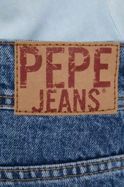 Σορτς Τζιν σορτς Pepe Jeans χρώμα: ναυτικό μπλε, -Pepe Jeans Sales Store unnamed file 1542