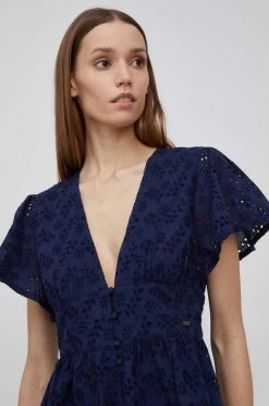 Φορέματα Βαμβακερό φόρεμα Pepe Jeans Mae ναυτικό μπλε, -Pepe Jeans Sales Store unnamed file 158