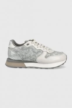 Sneakers Αθλητικά Pepe Jeans Dover Snake ασημί