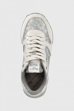Sneakers Αθλητικά Pepe Jeans Dover Snake ασημί -Pepe Jeans Sales Store unnamed file 1590