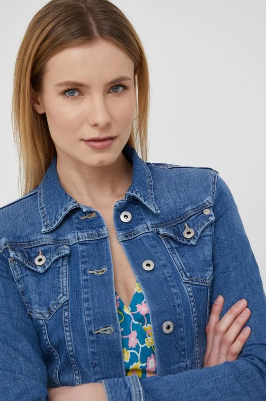 Κοντά μπουφάν Τζιν μπουφάν Pepe Jeans Thrift χρώμα: ναυτικό μπλε 6 Κοντά μπουφάν Τζιν μπουφάν Pepe Jeans Thrift χρώμα: ναυτικό μπλε - Image 4