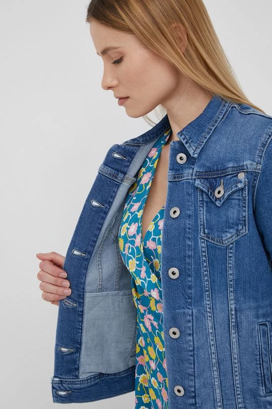 Κοντά μπουφάν Τζιν μπουφάν Pepe Jeans Thrift χρώμα: ναυτικό μπλε 8 Κοντά μπουφάν Τζιν μπουφάν Pepe Jeans Thrift χρώμα: ναυτικό μπλε - Image 6