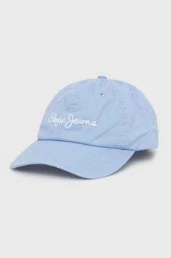 Jockey Βαμβακερό καπέλο Pepe Jeans Lucia Cap μπλε