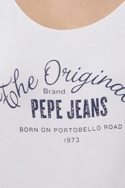 Κοντομάνικο Μπλουζάκι Pepe Jeans Cameron χρώμα: άσπρο -Pepe Jeans Sales Store unnamed file 1627