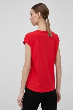 Κοντομάνικο Βαμβακερό μπλουζάκι Pepe Jeans Bloom κόκκινο -Pepe Jeans Sales Store unnamed file 1630