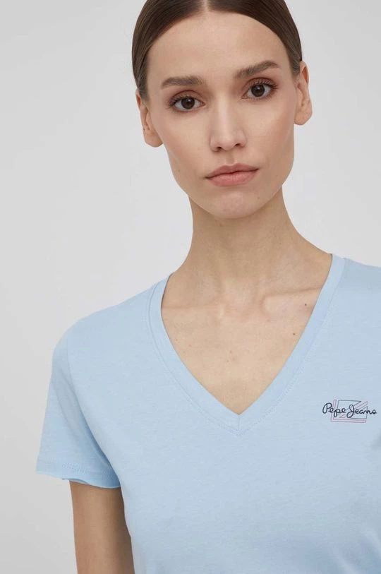 Κοντομάνικο Βαμβακερό μπλουζάκι Pepe Jeans Bleu N μπλε 3 Κοντομάνικο Βαμβακερό μπλουζάκι Pepe Jeans Bleu N μπλε