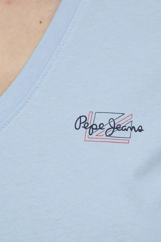 Κοντομάνικο Βαμβακερό μπλουζάκι Pepe Jeans Bleu N μπλε 7 Κοντομάνικο Βαμβακερό μπλουζάκι Pepe Jeans Bleu N μπλε - Image 5