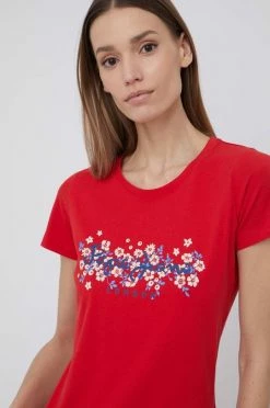 Κοντομάνικο Μπλουζάκι Pepe Jeans Bego χρώμα: κόκκινο -Pepe Jeans Sales Store unnamed file 1651